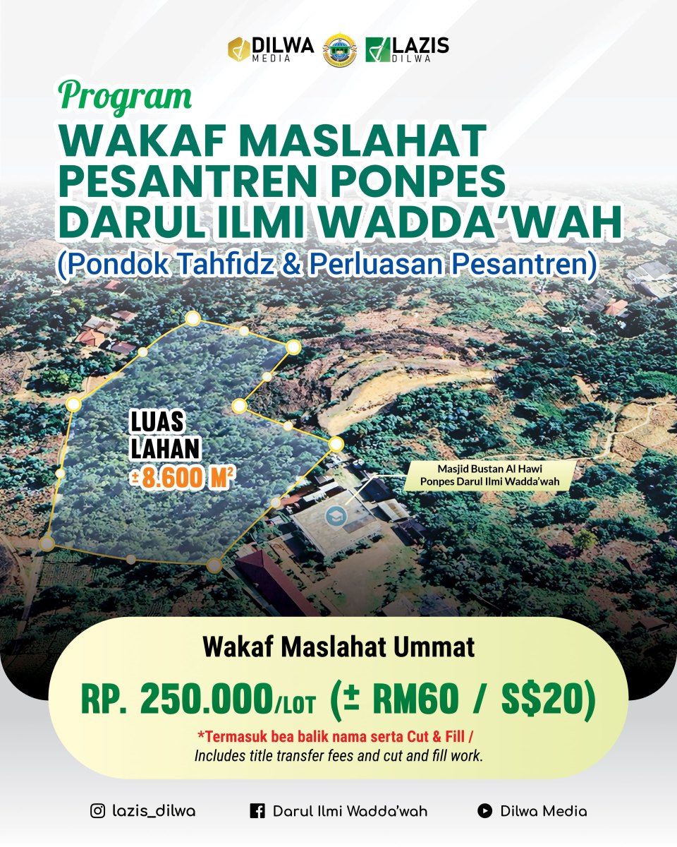 Wakaf Maslahat DILWA — Raih Saham Akhirat